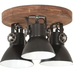 vidaXL Iluminación-Lámpara de techo industrial negra 25 W 42x27 cm E27
