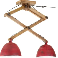 vidaXL Iluminación-Lámpara de techo desgastado 25 W E27 29x18x85 cm