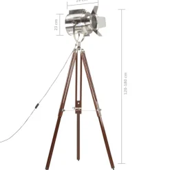 vidaXL Lámpara de trípode madera maciza de mango 180 cm Best