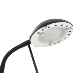vidaXL Lámpara LED de pie regulable 23 W Negro Sale