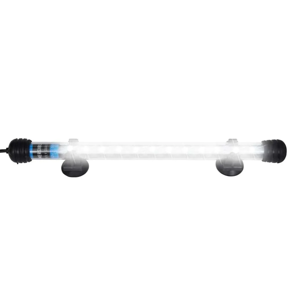 vidaXL Productos Para Mascotas-Lámpara LED para acuario blanca 28 cm