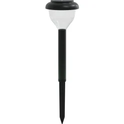 vidaXL Lámpara solar de camino picos tierra 4 uds blanco calido y RGB Blanco c&aacute;lido New