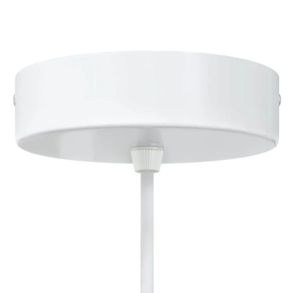 vidaXL Lámparas colgantes 2 uds regulable en altura E27 Ø 30 cm Blanco Hot