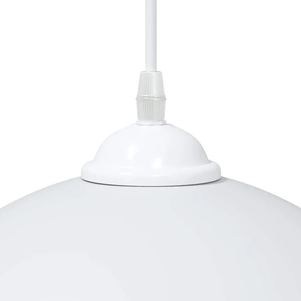vidaXL Lámparas colgantes 2 uds regulable en altura E27 Ø 30 cm Blanco Hot