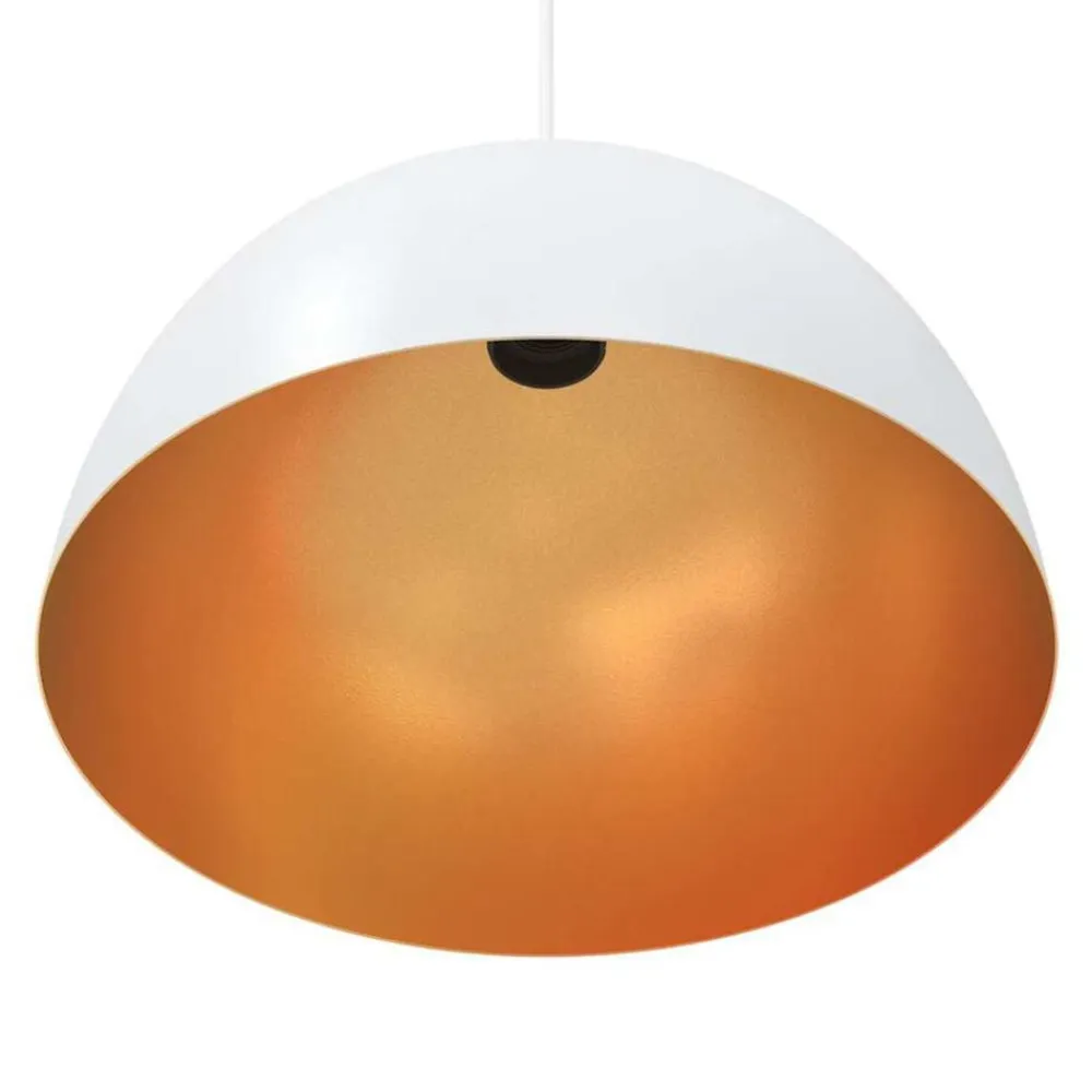 vidaXL Lámparas colgantes 2 uds regulable en altura E27 Ø 30 cm Blanco Hot
