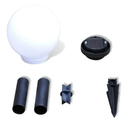 vidaXL Lámparas de camino de jardín 4 uds LED 15 cm con pincho New