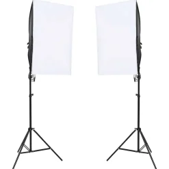 vidaXL Lámparas de estudio profesional 2 unidades 40x60 cm