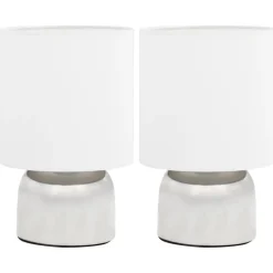 vidaXL Lámparas de mesa táctiles 2 unidades blanco E14 Sale