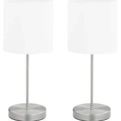 vidaXL Lámparas de mesa táctiles 2 unidades blanco E14 Discount