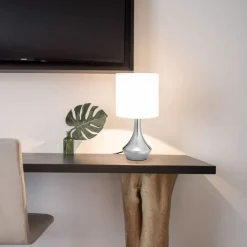 vidaXL Lámparas de mesa táctiles 2 unidades blanco E14 Online