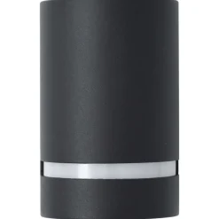 vidaXL Iluminación-Lámparas de pared de exterior 2 uds 35 W negro semicircular
