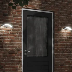vidaXL Iluminación-Lámparas de pared LED de exterior 2 uds aluminio fundido