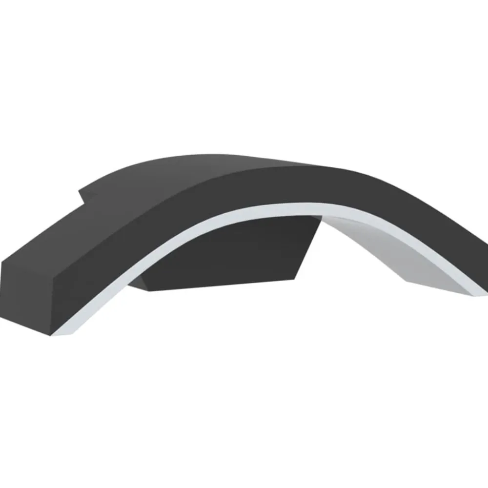 vidaXL Iluminación-Lámparas de pared LED de exterior 2 uds aluminio fundido