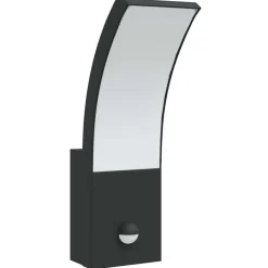 vidaXL Iluminación-Lámparas de pared LED exterior con sensor 2 uds aluminio