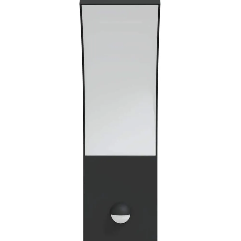 vidaXL Iluminación-Lámparas de pared LED exterior con sensor 2 uds aluminio