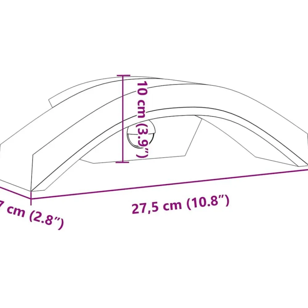 vidaXL Iluminación-Lámparas de pared LED exterior con sensor 2 uds aluminio