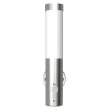 vidaXL Lámparas de pared para exterior 2 uds. con detector de movimiento acero inoxidable Best