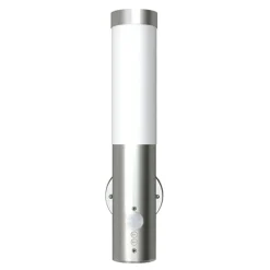 vidaXL Lámparas de pared para exterior 2 uds. con detector de movimiento acero inoxidable Best
