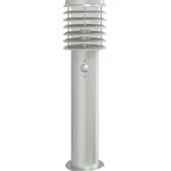 vidaXL Iluminación-Lámparas de suelo de exterior con sensor acero inoxidable 60 cm