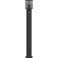 vidaXL Iluminación-Lámparas de suelo exterior con sensor 3 uds acero 110 cm