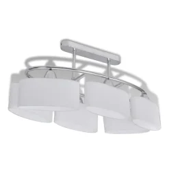 vidaXL Lámparas de techo 2 uds con pantalla de cristal elipsoidal E14 Hot