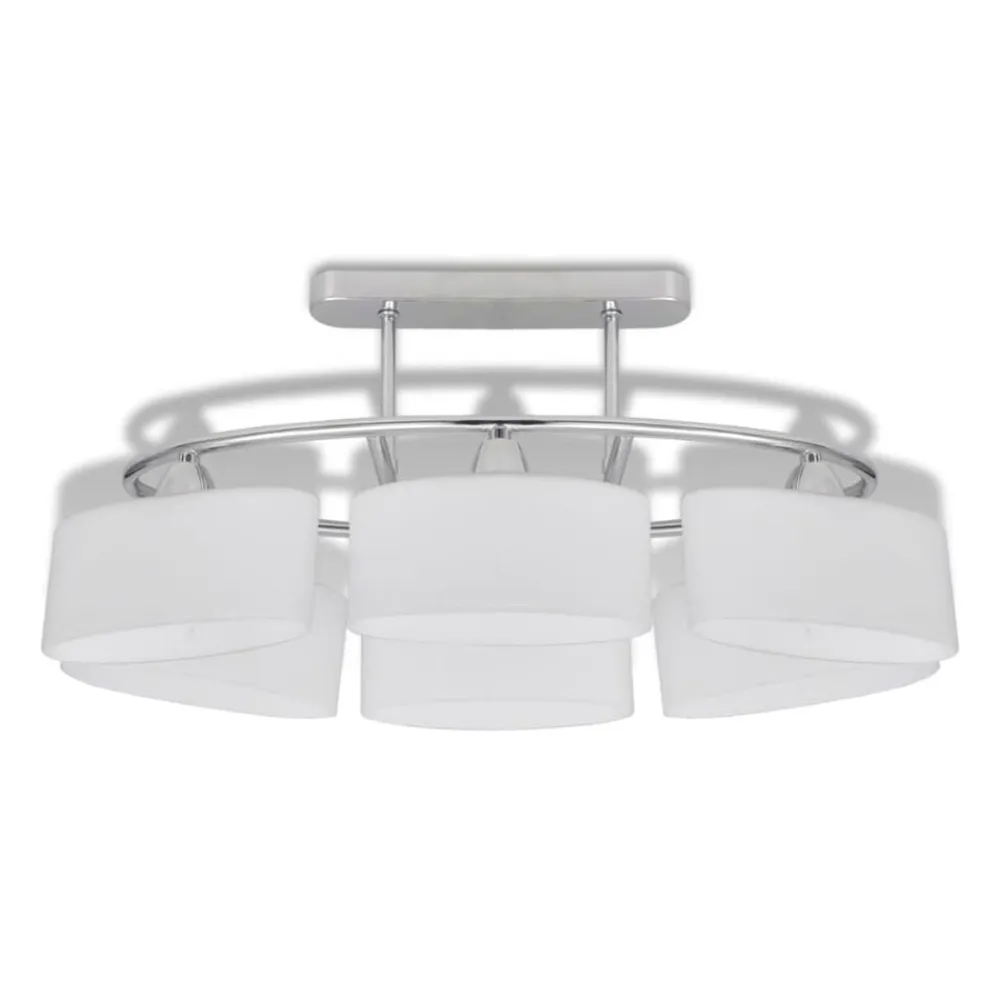 vidaXL Lámparas de techo 2 uds con pantalla de cristal elipsoidal E14 Hot