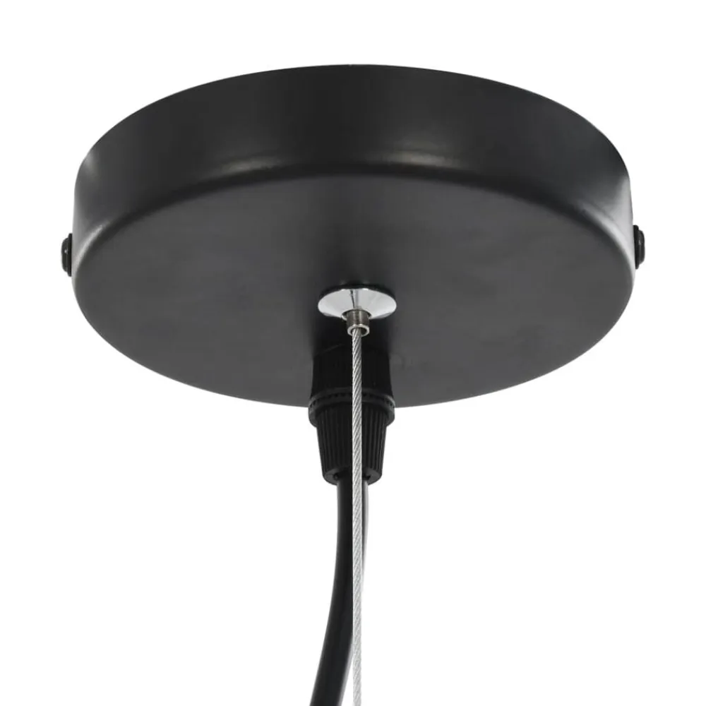 vidaXL Iluminación-Lámparas de techo 2 uds semiesféricas negro y dorado 40 cm E27