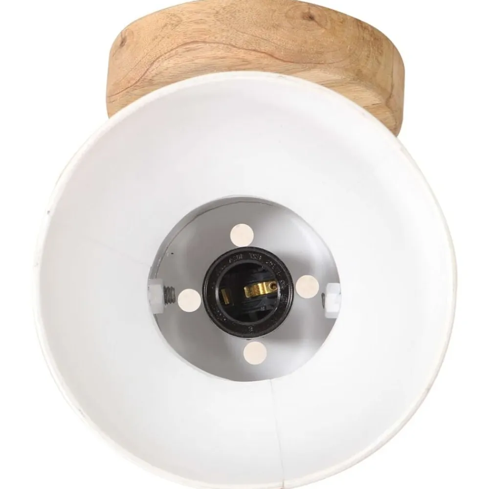vidaXL Iluminación-Lámparas industriales de pared/techo 2 uds blanca 20x25 cm E27