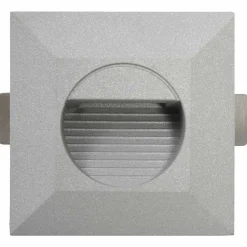vidaXL Iluminación-Lámparas LED de pared de jardín 6 unidades cuadrada plateada 2W