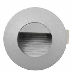 vidaXL Iluminación-Lámparas LED de pared para jardín 6 uds. redonda plateada 2 W