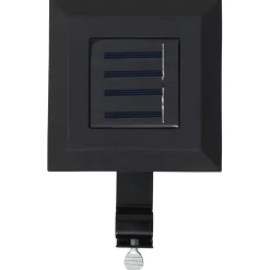 vidaXL Lámparas solares de exterior LED cuadradas 6 uds 12 cm Negro Discount