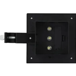 vidaXL Lámparas solares de exterior LED cuadradas 6 uds 12 cm Negro Discount