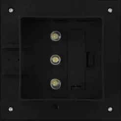 vidaXL Lámparas solares de exterior LED cuadradas 6 uds 12 cm Negro Discount