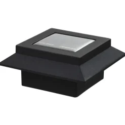 vidaXL Lámparas solares de exterior LED cuadradas 6 uds 12 cm Negro Discount
