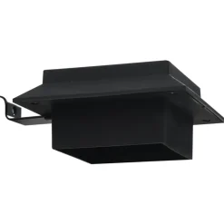 vidaXL Lámparas solares de exterior LED cuadradas 6 uds 12 cm Negro Discount
