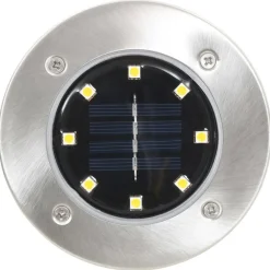vidaXL Lámparas solares de suelo 8 unidades luces LED blanco cálido Blanco cálido Best