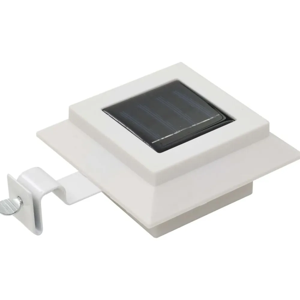 vidaXL Lámparas solares de exterior LED cuadradas 6 uds 12 cm Blanco Sale