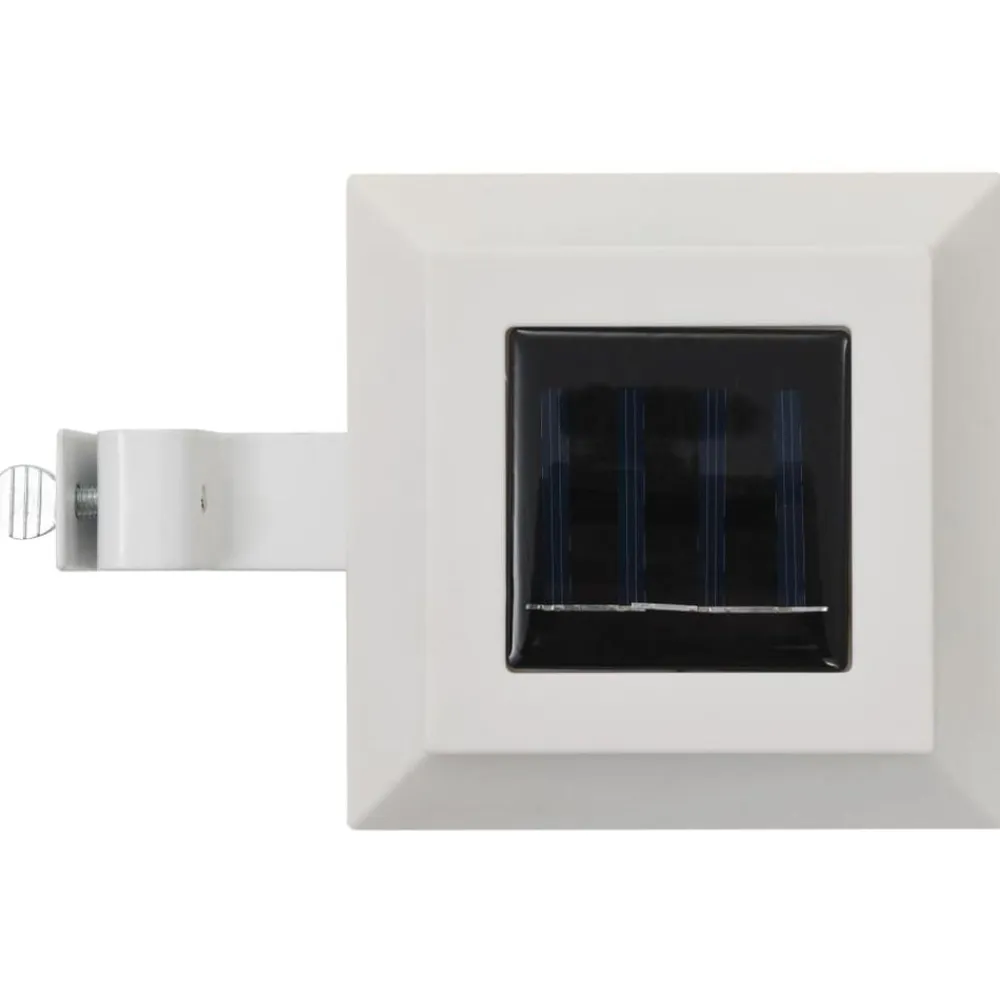 vidaXL Lámparas solares de exterior LED cuadradas 6 uds 12 cm Blanco Sale