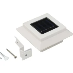 vidaXL Lámparas solares de exterior LED cuadradas 6 uds 12 cm Blanco Sale