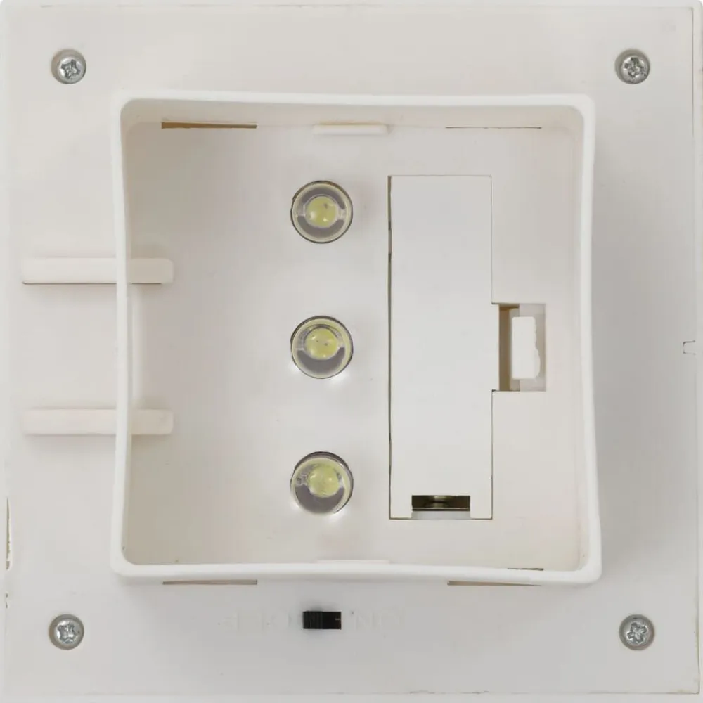 vidaXL Lámparas solares de exterior LED cuadradas 6 uds 12 cm Blanco Sale