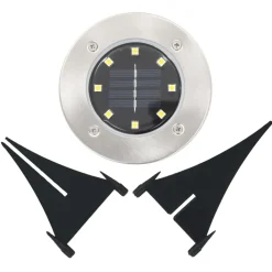 vidaXL Lámparas solares de suelo 8 unidades luces LED color RGB Sale