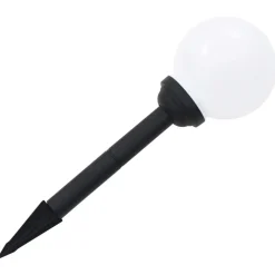 vidaXL Lámparas solares esféricas de exterior 4 uds LED RGB 15 cm Online