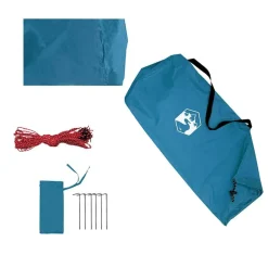 vidaXL Lona de camping impermeable 300x294 cm Azul Outlet