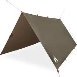 vidaXL Lona de camping impermeable marrón 306x306 cm Marr&oacute;n Online