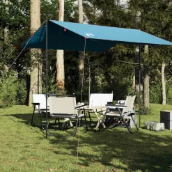 vidaXL Lona de camping impermeable 300x294 cm Azul New