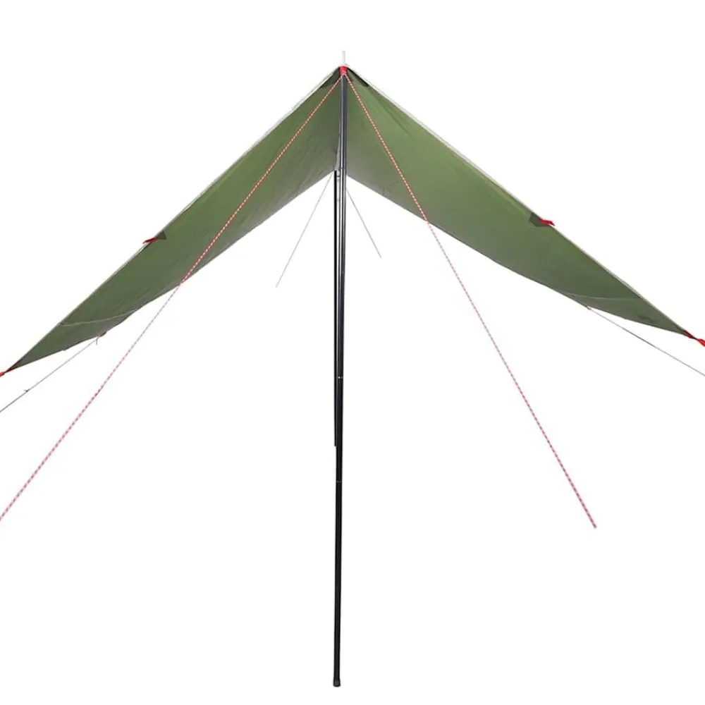 vidaXL Lona de camping impermeable 430x380x210 cm Verde Outlet