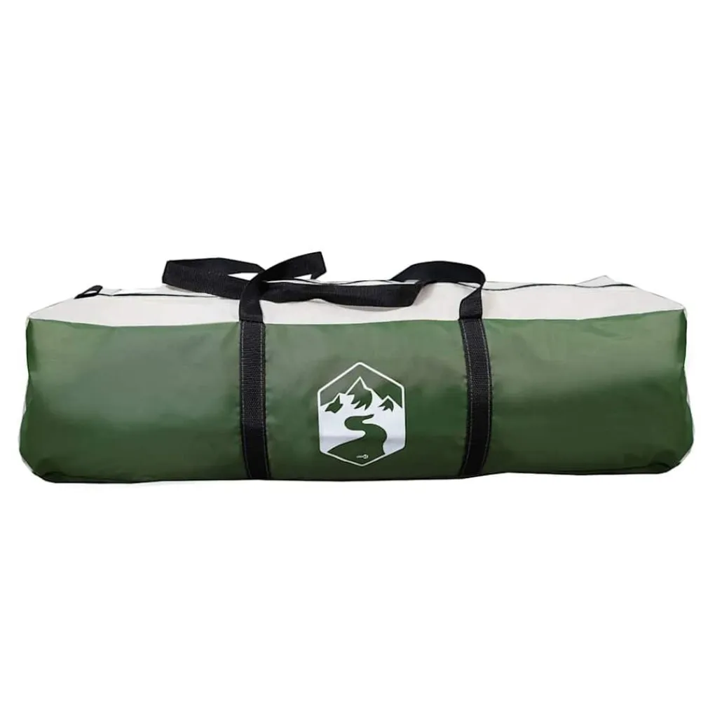vidaXL Lona de camping impermeable 430x380x210 cm Verde Outlet