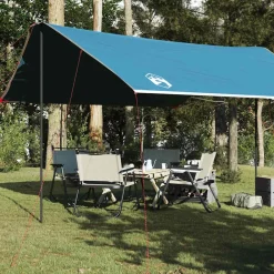 vidaXL Lona de camping impermeable 460x305x210 cm Azul New