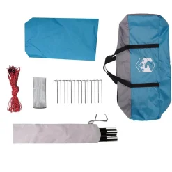vidaXL Lona de camping impermeable 460x305x210 cm Azul New