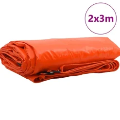 vidaXL Lona 650g / m² 2 x 3 m Lona con recubrimiento de PVC Naranja